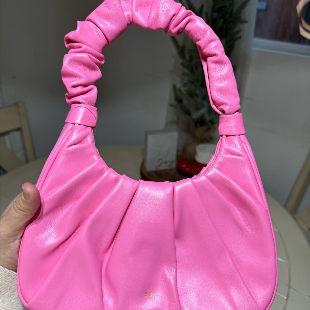 Gabbi Ruched Hobo Handbag - Pink - Picture 4 of 9